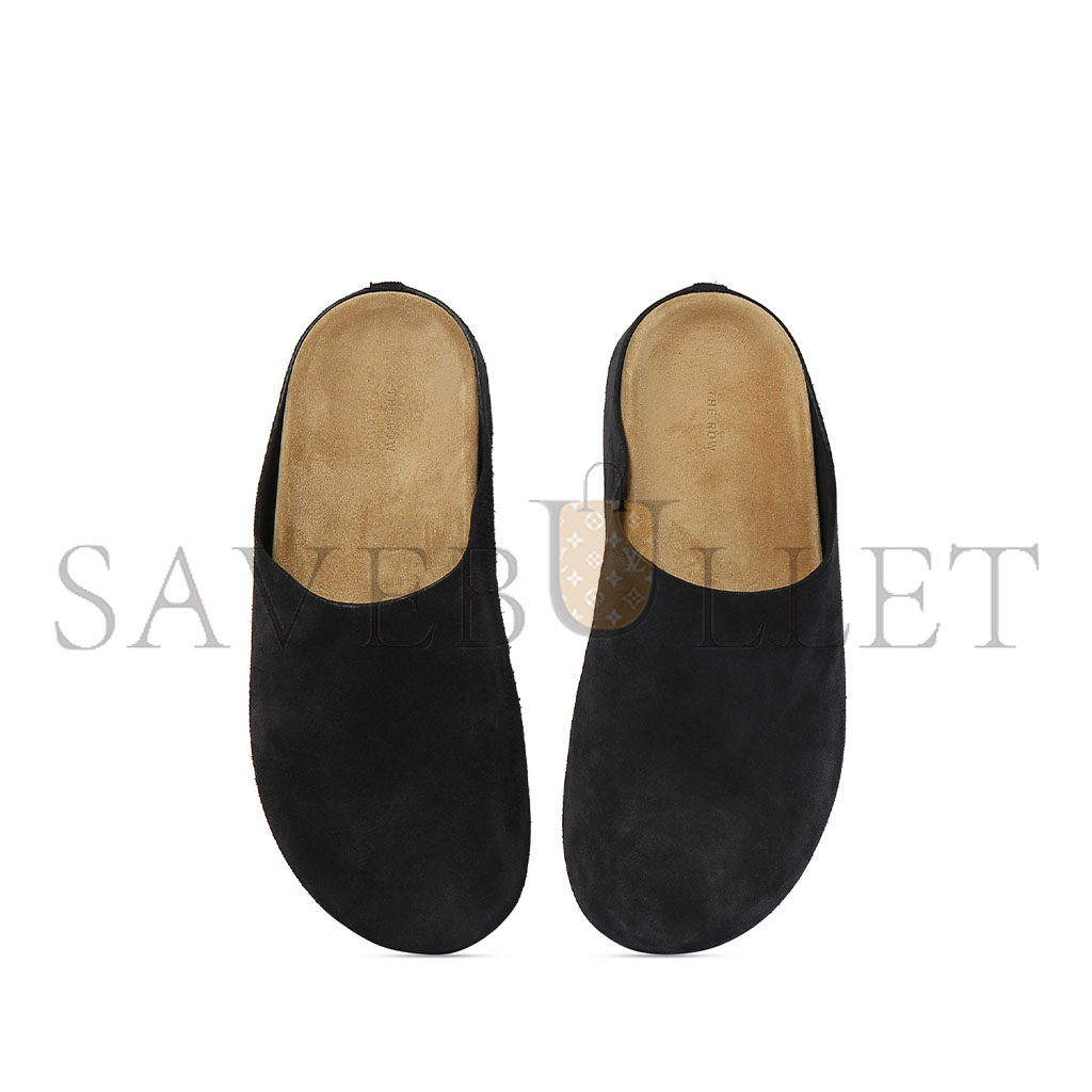 THE ROW HUGO SLIDE IN SUEDE F2052L25ASH